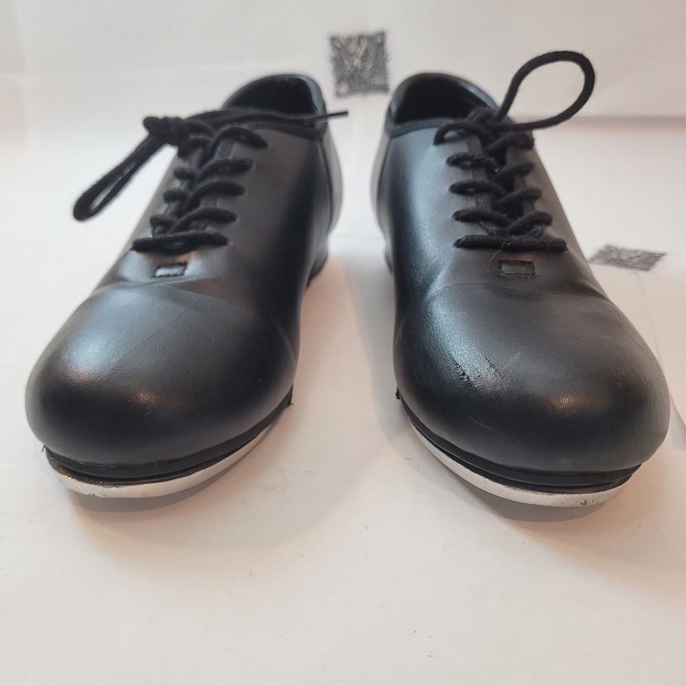 Weissman Tap Shoes Kids Black Lace Up Dance Shoes W1600 Size 6AM - Picture 2 of 11